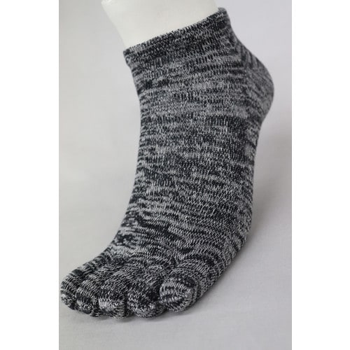 #4129−2P 強力消臭5本指ショート モク L