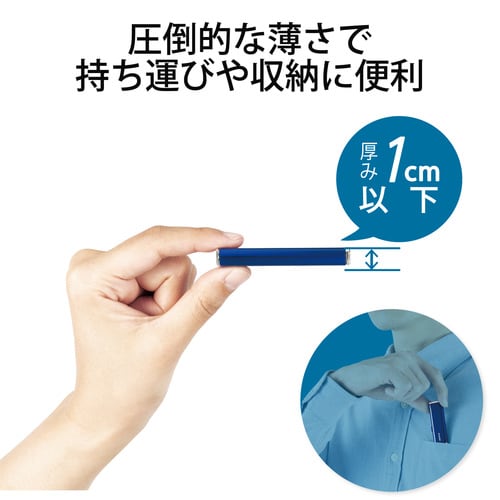 外付けSSD 超小型 128GB ブルー