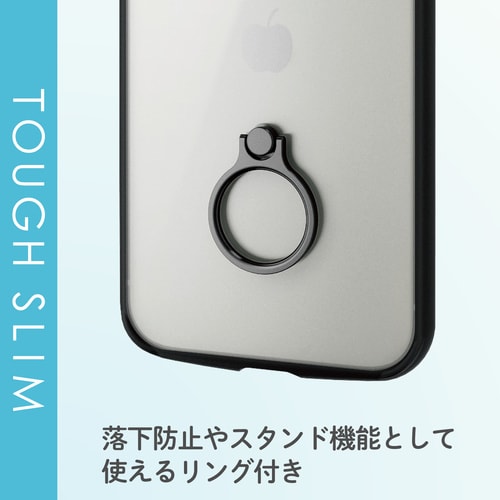 iPhone12ProMaxケースフレームブラック