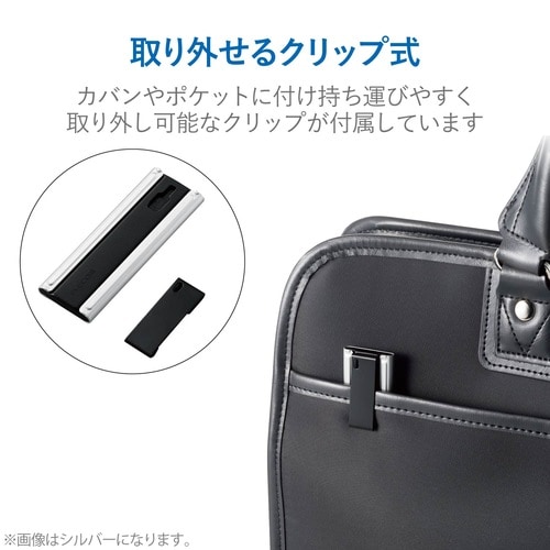 クリップ付 SIMカードケース ブラック