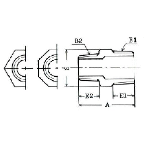 銅合金異径ニップルBC RN1−1/4X3/4