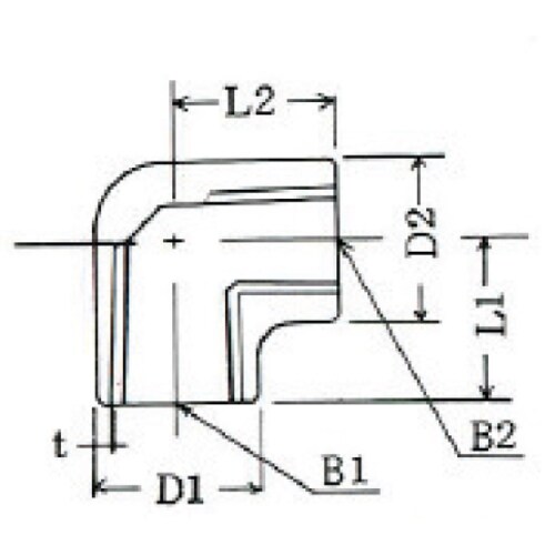 銅合金 異径エルボ BS RL1/4x1/8