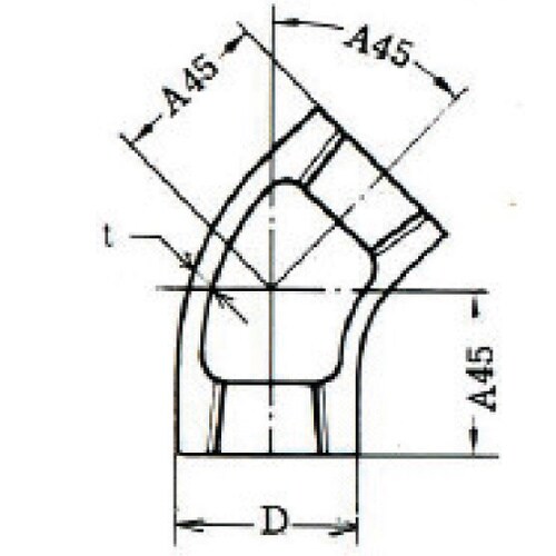 銅合金BC−6 45°エルボ BC 45L1/2