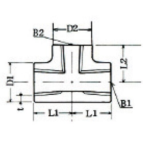 銅合金 異径チーズ BC RT1−1/4x1