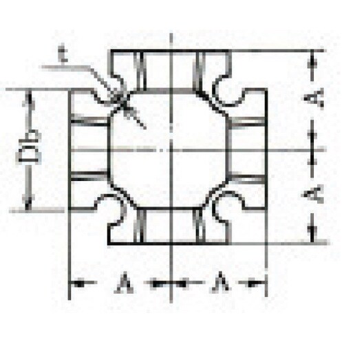 銅合金BC−6 クロス BC X1−1/4