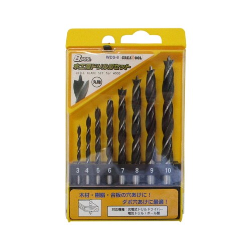 GT 木工用ドリル刃セット WDS−8