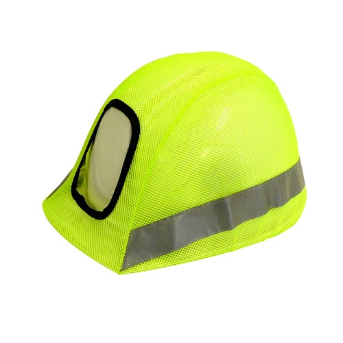 高輝度反射帯ヘルメットカバー 黄色