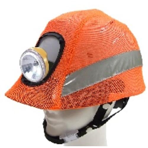 高輝度反射帯ヘルメットカバー オレンジ