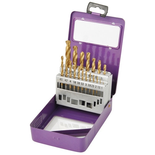 GT 19PC鉄工用チタンドリル刃セット