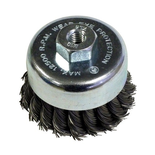 極龍 強靭ヒネリブラシ80mm 鋼線