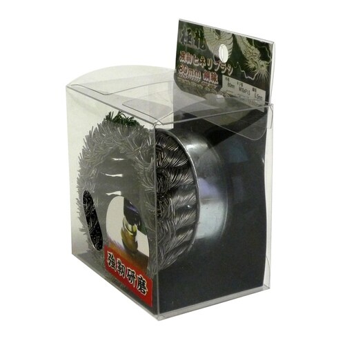 極龍 強靭ヒネリブラシ80mm 鋼線