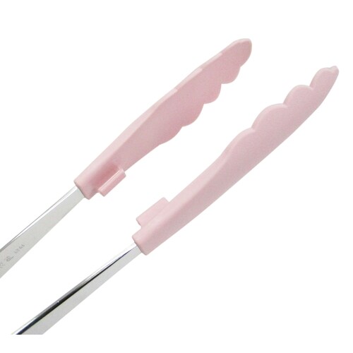 抗菌耐熱S付 マルチトング 中 ピンク