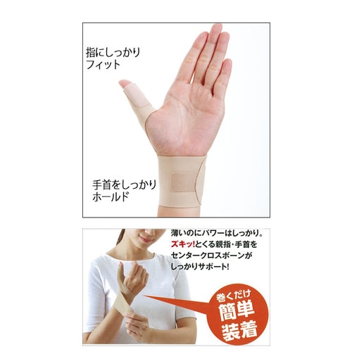 お医者さんの手首サポーターFit左手用 Mベージュ