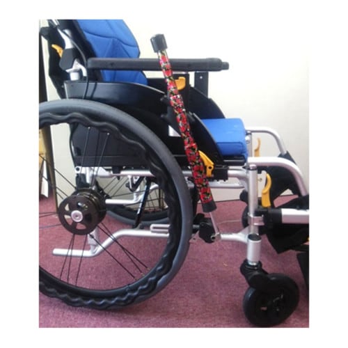 車椅子ブレーキ延長棒 延de棒 赤・花柄