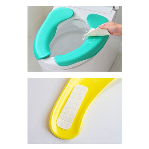 拭けるらくらく便座クッション イエロー