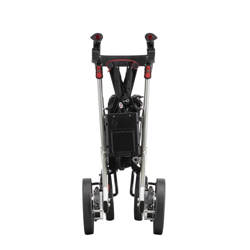 歩行車リトルターン 電動アシスト付 ワインレッド