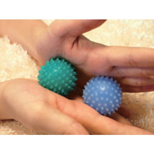 にぎにぎシリーズ 爪もみボール/ブルー・グリーン