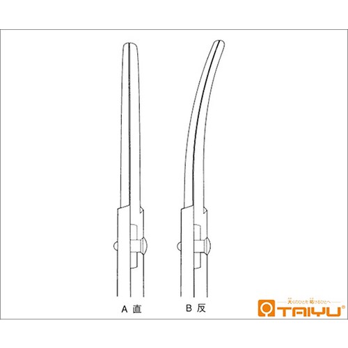 メーヨー剪刀 反 ネジ止 全長14cm
