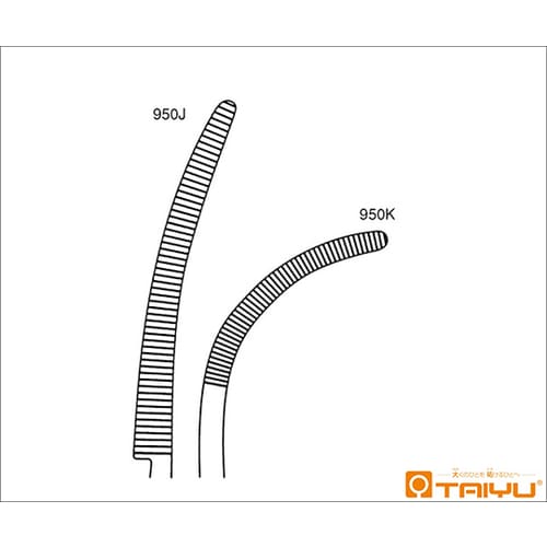 安藤子宮挟圧鉗子 弱弯 無鈎 ハズシ 全長21cm