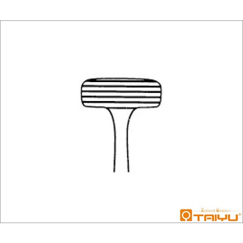 帝切用T字粘膜鉗子 横筋 ハズシ 全長19cm