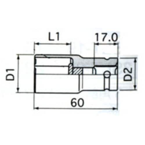 インパクトソケット 1/2 DRX19