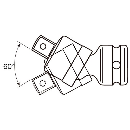 インパクトユニバーサルジョイント1/2 DRX74