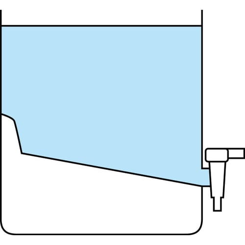 ポリ容器(底部傾斜・コック付)10L