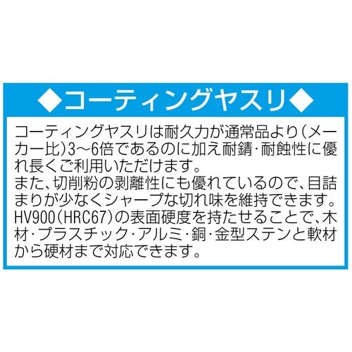 やすり(クロムコーティング3本組/中目)200mm