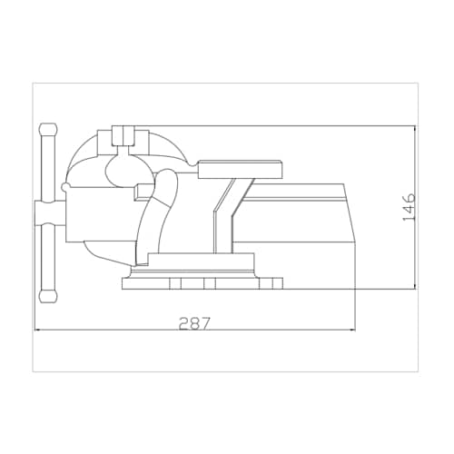 ベンチバイス(回転台付)102mm