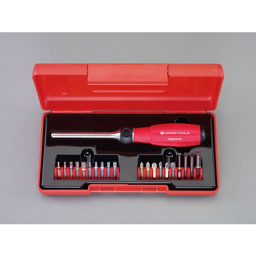 ドライバービットセット (ラチェット式ハンドル付)