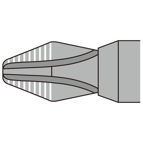 ドライバー(貫通柄・手元六角/ケース付)6本組