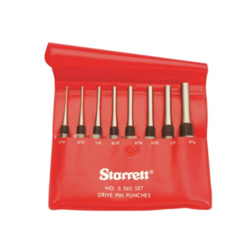 ドライブピンポンチ1/16 −5/16 /8本組