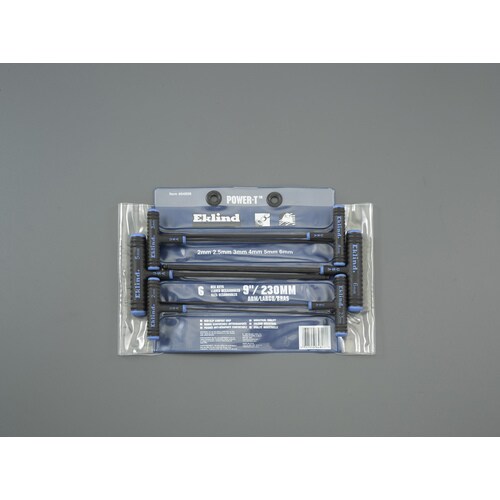 T型レンチ2−6mm/230mm6本組