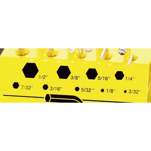 キーレンチ 3/32 −1/2 /9本組