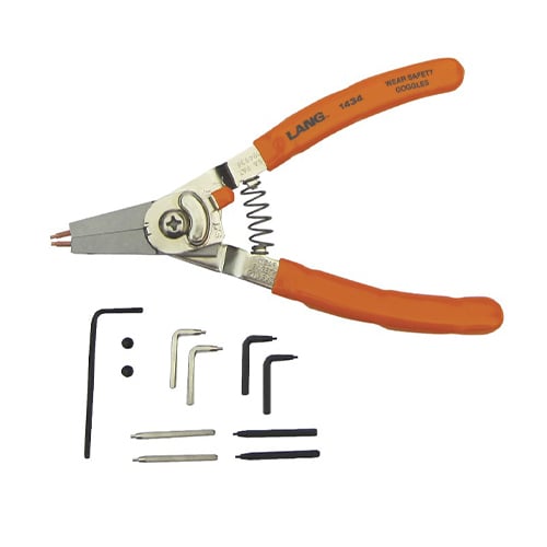 スナップリングプライヤー(内外兼用)3本組