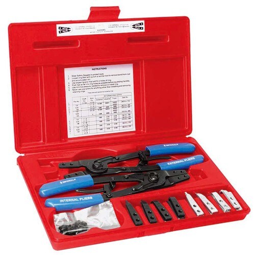 スナップリングプライヤー(交換式)2本組