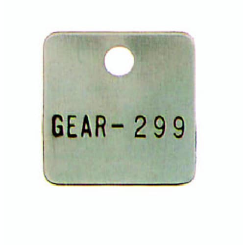 角/10枚)51x51mmタグブランク(アルミ