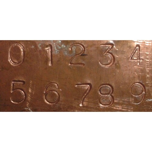 刻印セット15.9mm数字