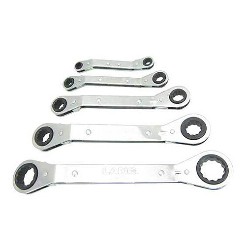 ラチェットメガネ(ミリ・オフセット型)5本組