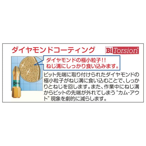 ドライバービット(ダイヤモンド付)T40X25