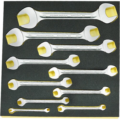 両口スパナセット10本組 EA612TB−1