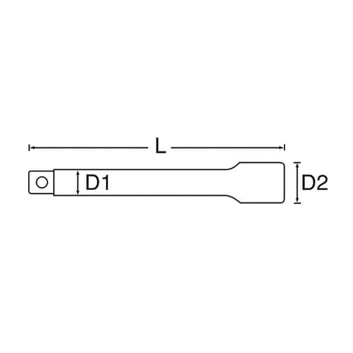 エクステンションバー1/2 DRX380mm