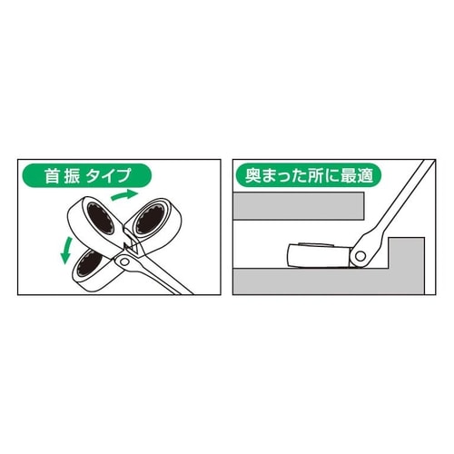 ラチェットめがね(首振型)16X18/263