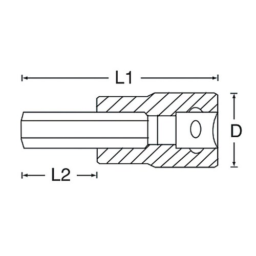 ビットソケット1/2 DR/12x55mm