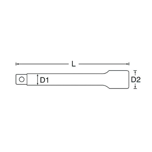 エクステンションバー3/4 DRx202mm
