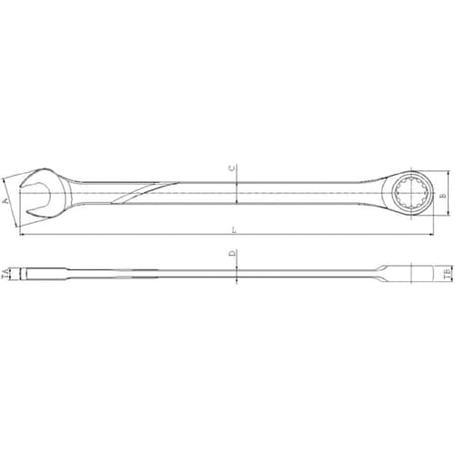 ギアレンチ(ロングサイズ)14X235mm