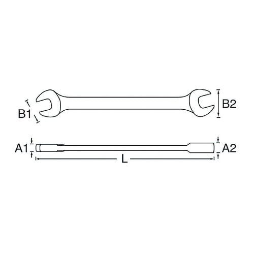 両口スパナ11X13mm EA615AK−5