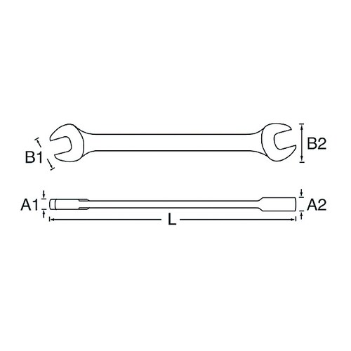 両口スパナ21X23mm EA615AK−10