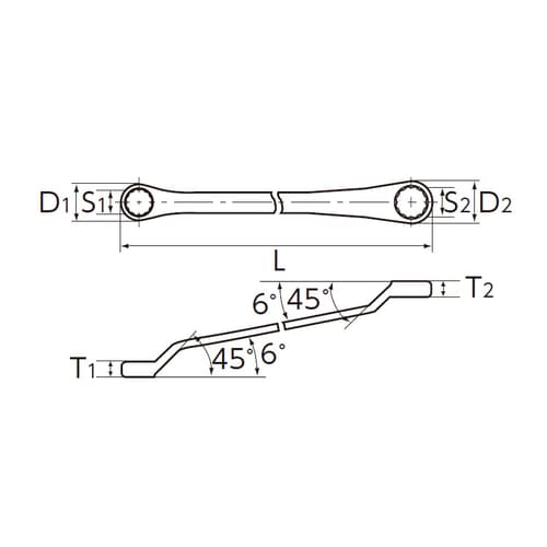 両口めがねレンチ5/16 x3/8