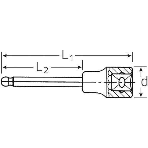 ビットソケット1/2 DRx6/100